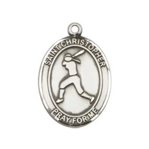 St. Christopher-Softball Medium Pendant
