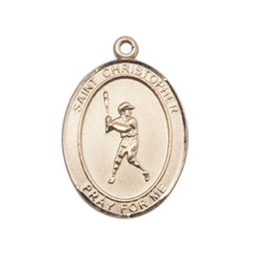 St. Christopher-Baseball Medium Pendant