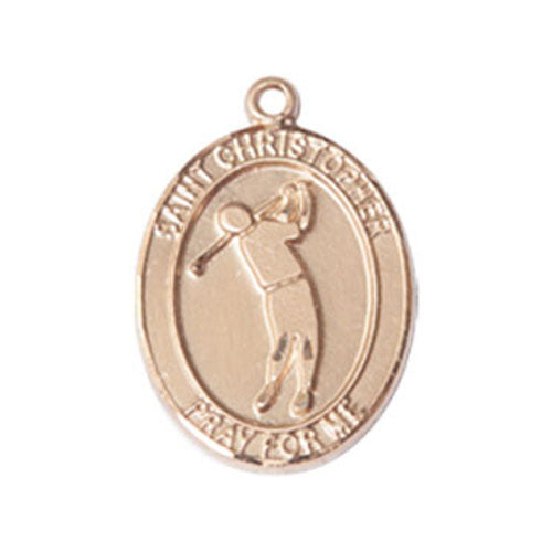 St. Christopher-Golf Medium Pendant