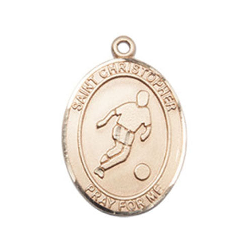 St. Christopher-Soccer Medium Pendant