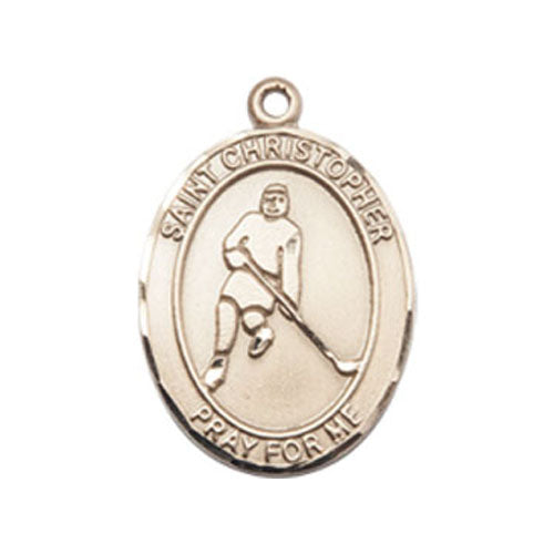 St. Christopher-Ice Hockey Medium Pendant