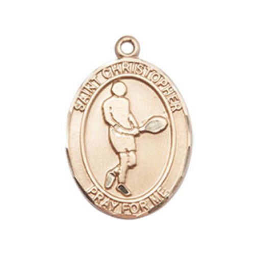 St. Christopher-Tennis Medium Pendant