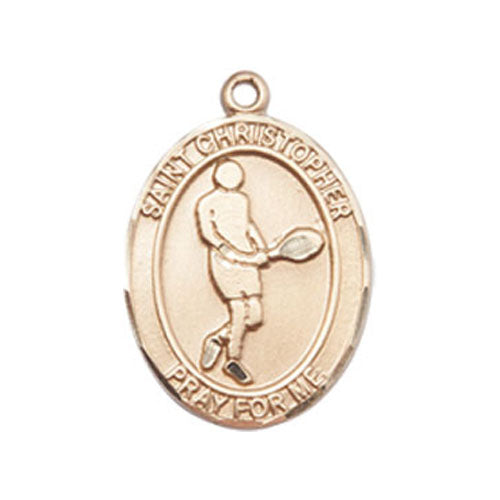 St. Christopher-Tennis Medium Pendant