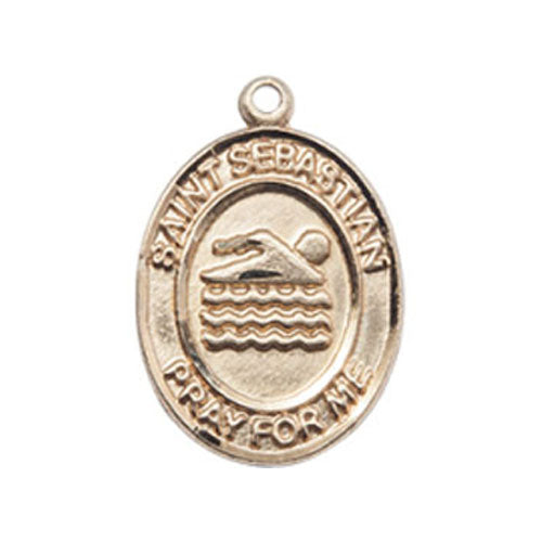 St. Sebastian-Swimming Medium Pendant