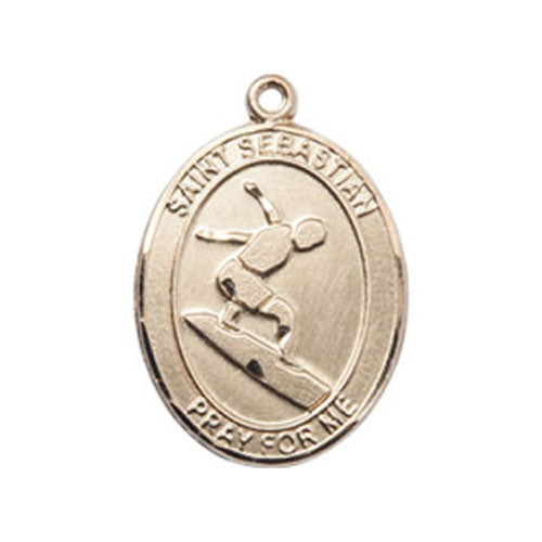 St. Sebastian-Surfing Medium Pendant