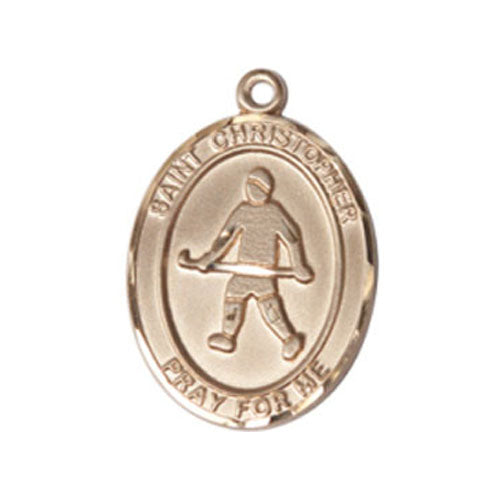 St. Christopher - Field Hockey Medium Pendant