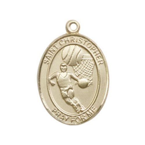 St. Christopher-Basketball Medium Pendant