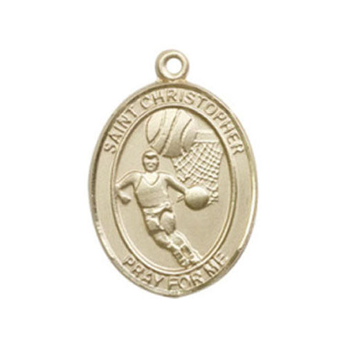 St. Christopher-Basketball Medium Pendant