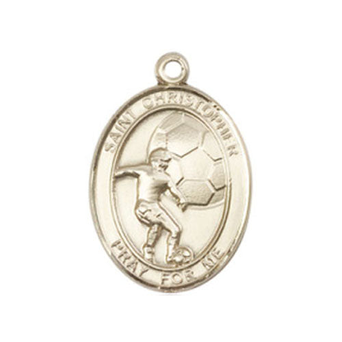 St. Christopher-Soccer Medium Pendant