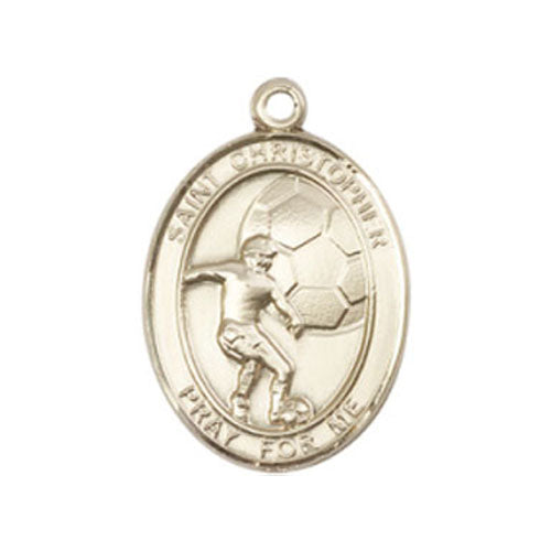 St. Christopher-Soccer Medium Pendant