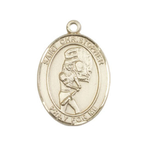 St. Christopher-Softball Medium Pendant