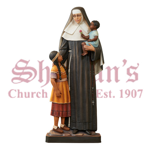 St. Katharine Drexel With Children - Full Round