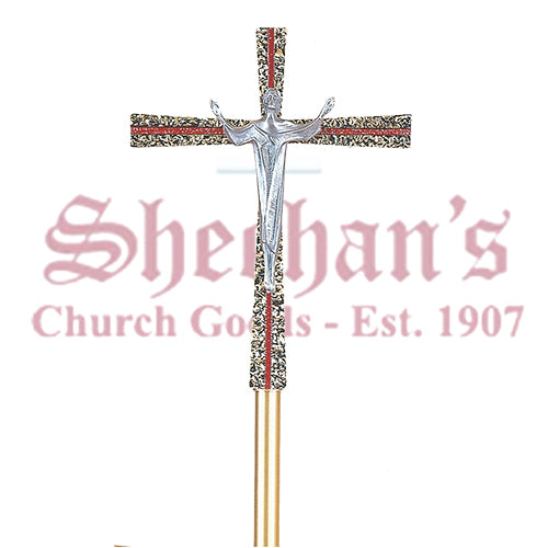 Processional Risen Christ with Red Cross Node