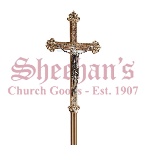 Processional Crucifix with High Relief Details