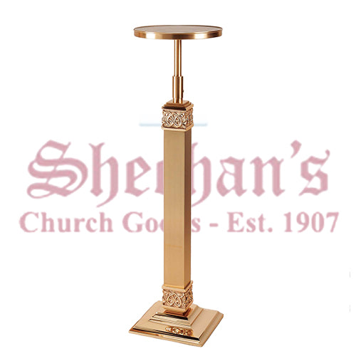 Adjustable Floor Pedestal with High Relief Details