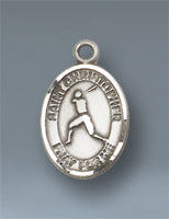 St. Christopher-Baseball Small Pendant