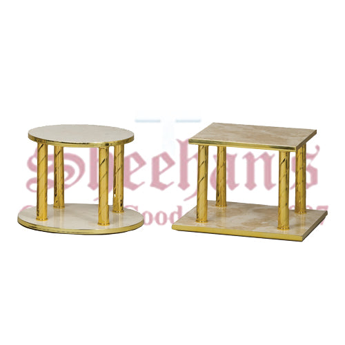 Thabor Table with Brass Spiral Posts