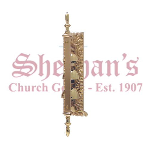 Wall Mounted Sanctuary Bells in High Relief Bronze Finish