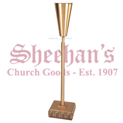 Adjustable Flower Vase in High Relief Bronze
