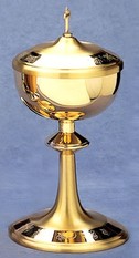 Chalice with Engraved Wheat and Grapes