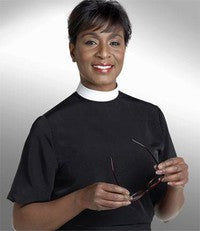 Ladies Murphy Short Sleeve Neckband Shell Blouse