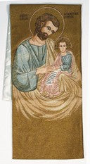 Saint Joseph and Child Woven Banner