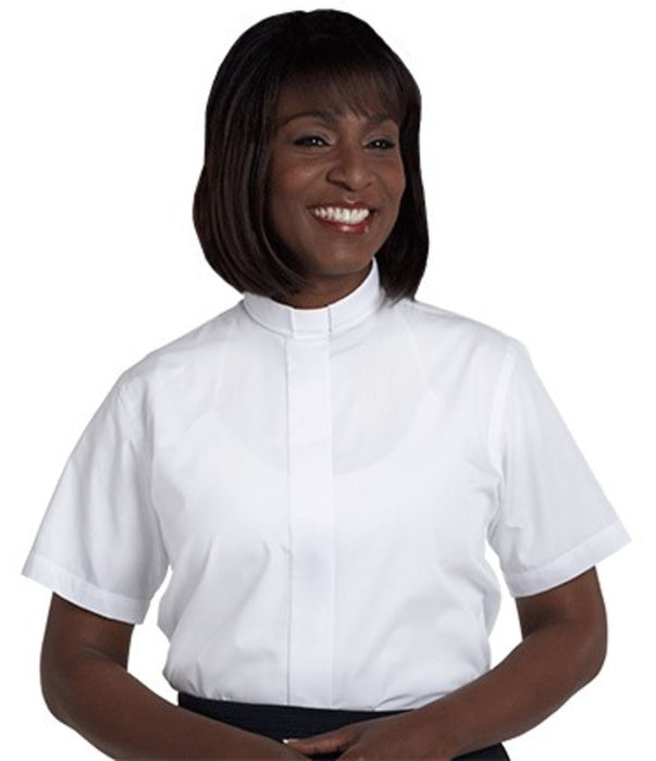 SW-102 Women's Short Sleeve White Shirt