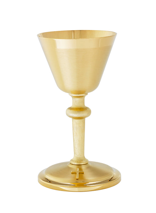 Satin Finish Chalice with Mounted Cross