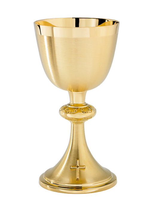 Gold Plated Chalice with Cross