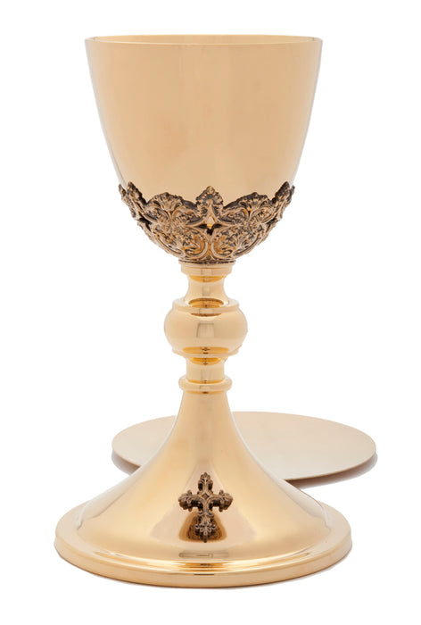 Ornamented Chalice with Scale Paten