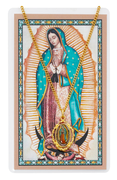 Our Lady of Guadalupe Card & Colored Medal