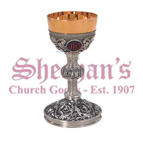 Repousse Chalice and Paten with Ring