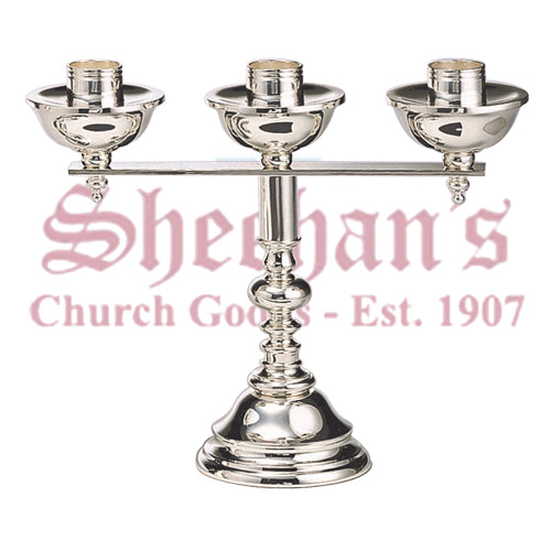 Clear lacquer Coating Three Light Candlesticks