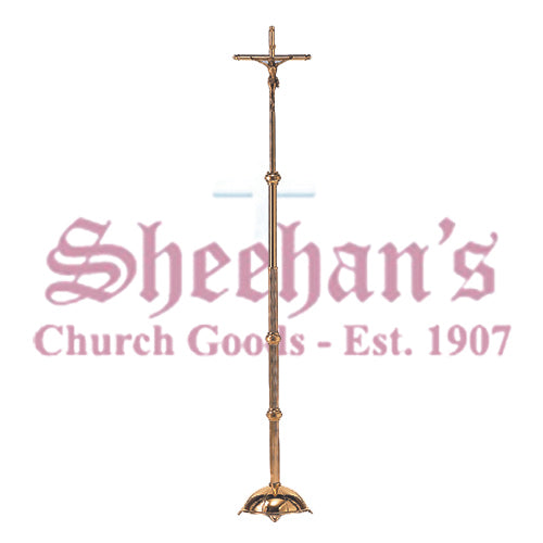 Brass Processional Church Sanctuary Crucifix