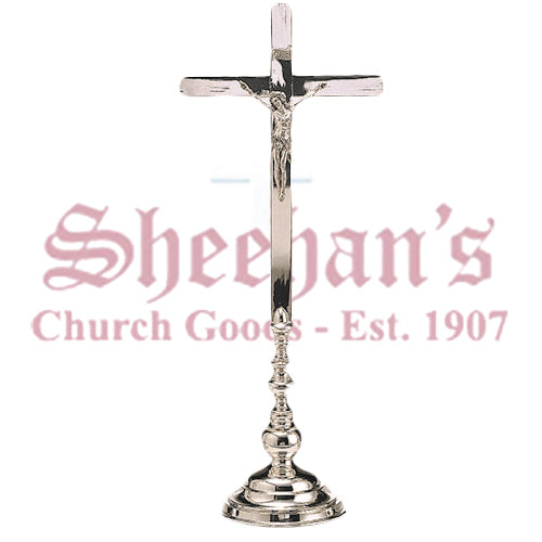 Brass or Silver Plated Three Light Candlesticks