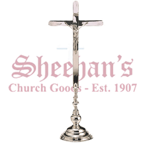Brass or silver plated brass altar candlestick