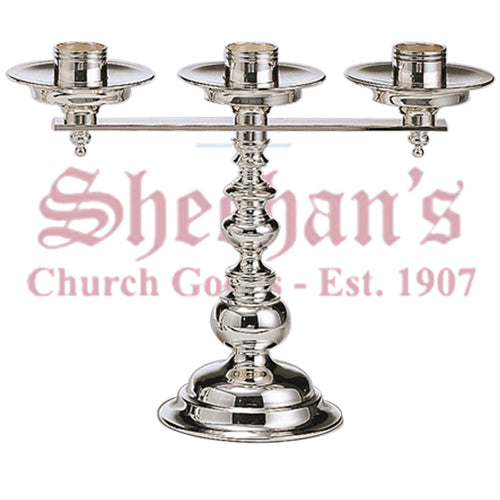 Brass or silver plated brass altar candlestick