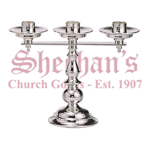 Classic Clear Lacquer Three Light Candlesticks