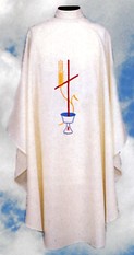 Chasuble with Chalice, Wheat and Cross