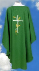 Chasuble with Cross and Wheat