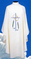 Chasuble with Cross and Wedding Bands