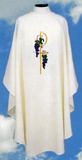 Chasuble with Chi Rho and Grapes