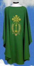 Chasuble with IHS Gold Monstrance