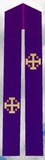 Stole with Jerusalem Cross