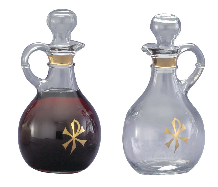 Glass Cruets with Chi-Rho Symbol