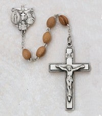 Sterling Olivewood Rosary
