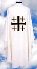Chasuble with Jerusalem Cross
