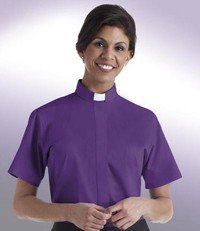 Ladies Short Sleeve Tab Collar Clergy Shirt from Murphy