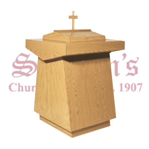 Contemporary Baptismal Font with Cross