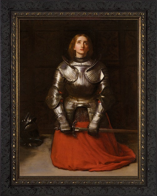 St. Joan of Arc by John Everett Millais Dark Ornate Frame